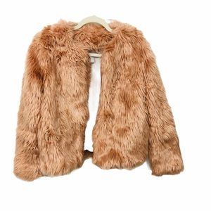 Chelsea 28 Pink Furry Coat Size XS